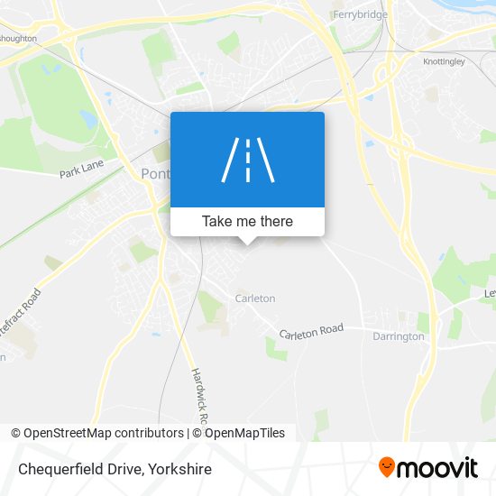 Chequerfield Drive map