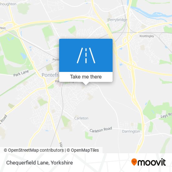 Chequerfield Lane map