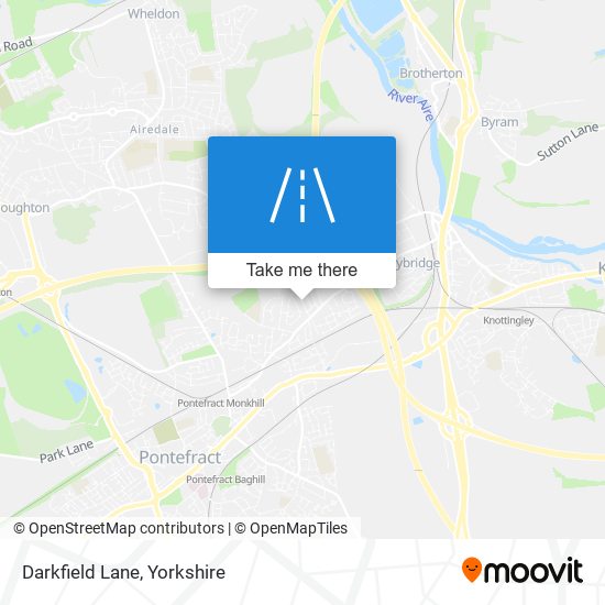 Darkfield Lane map