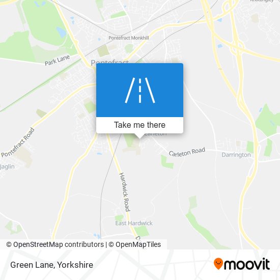 Green Lane map