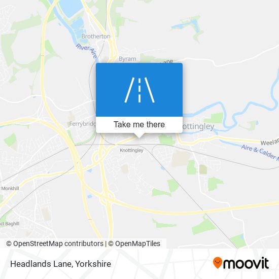 Headlands Lane map