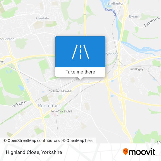 Highland Close map