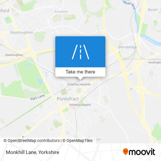 Monkhill Lane map