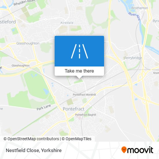Nestfield Close map