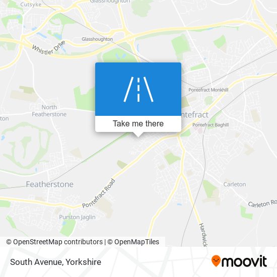 South Avenue map
