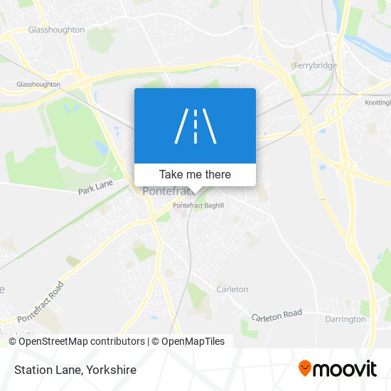 Station Lane map