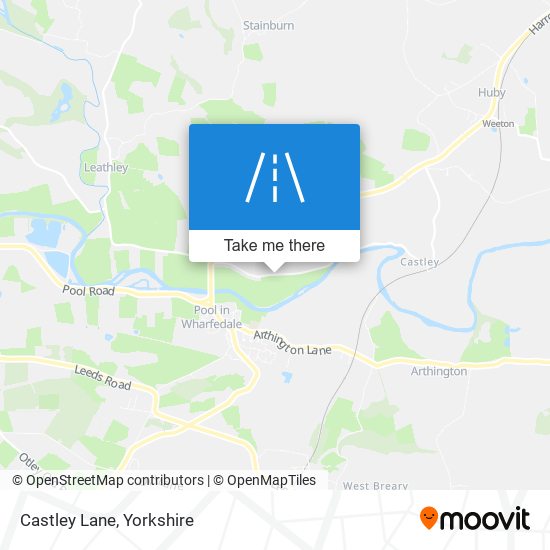 Castley Lane map