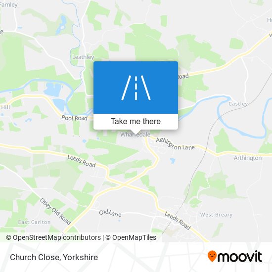 Church Close map