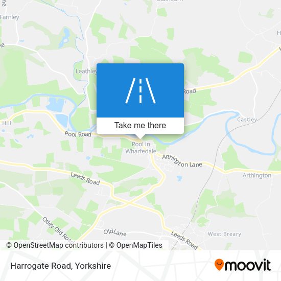Harrogate Road map