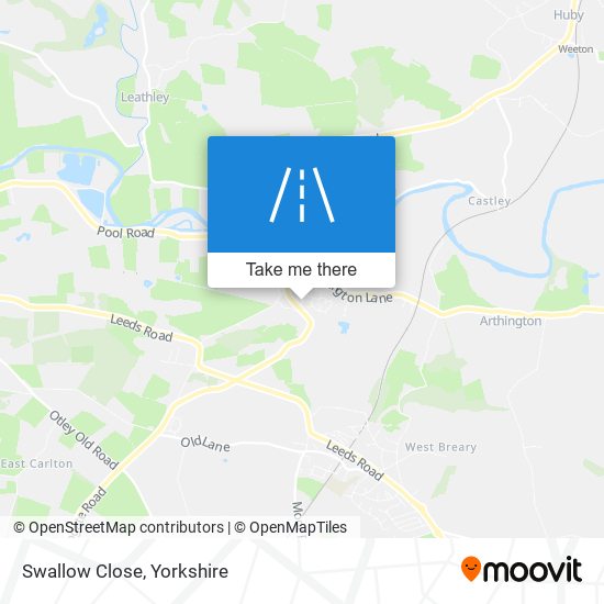 Swallow Close map