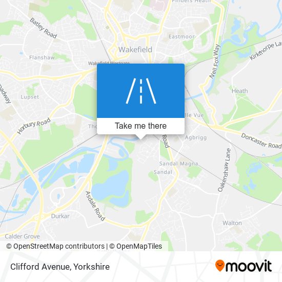 Clifford Avenue map