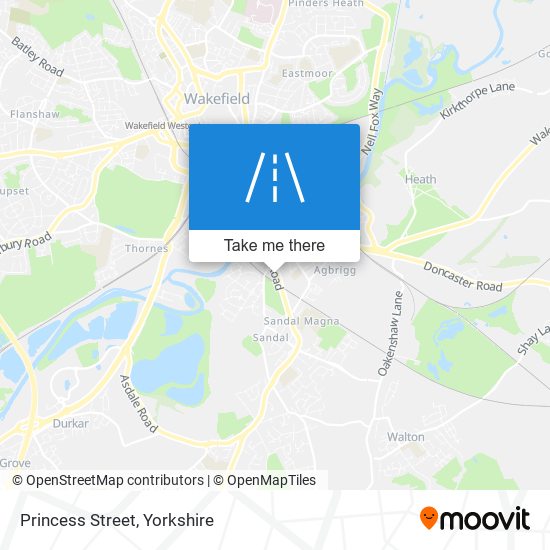 Princess Street map