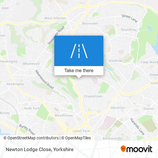 Newton Lodge Close map