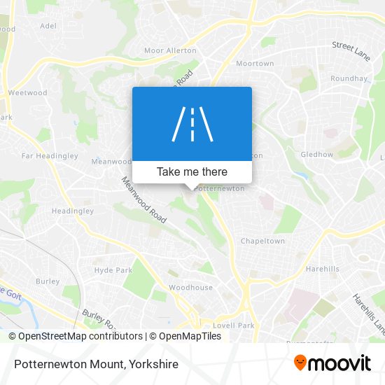 Potternewton Mount map
