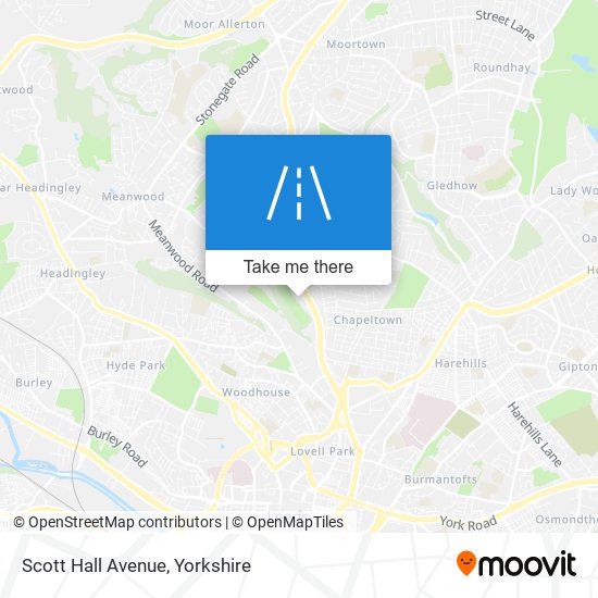 Scott Hall Avenue map
