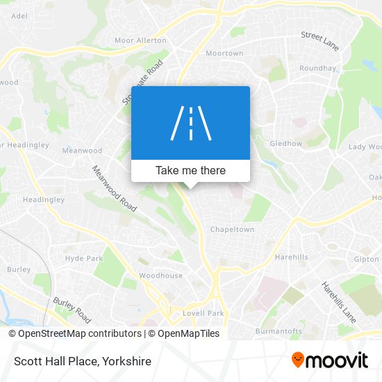 Scott Hall Place map