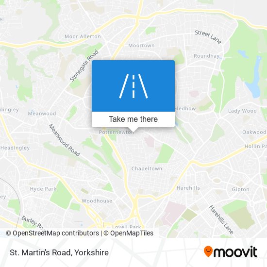 St. Martin's Road map