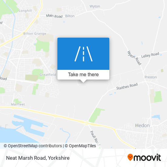 Neat Marsh Road map