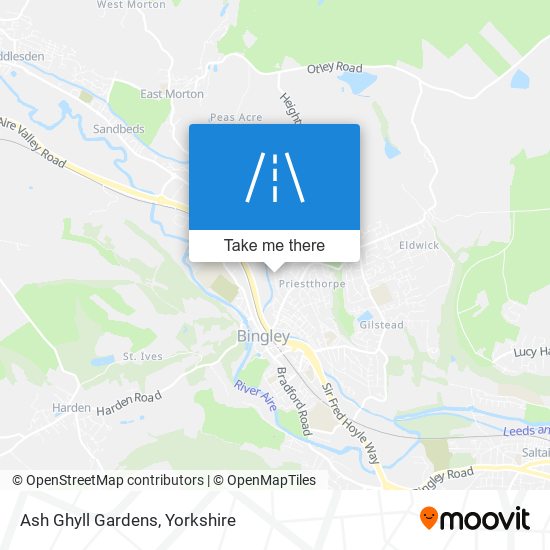 Ash Ghyll Gardens map