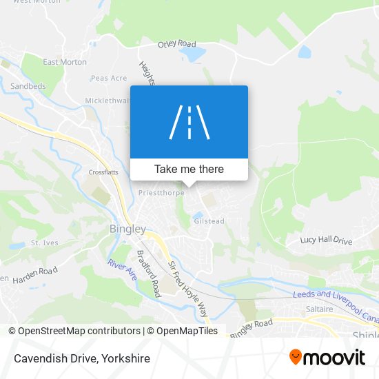 Cavendish Drive map