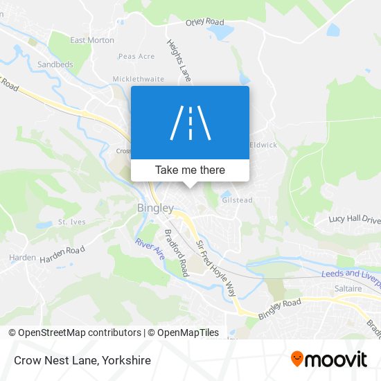 Crow Nest Lane map