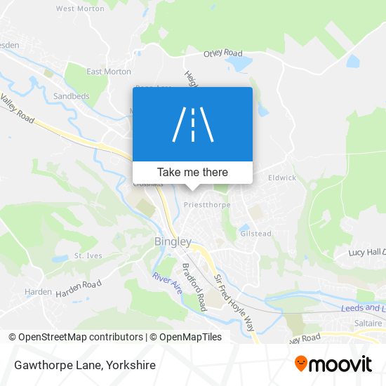 Gawthorpe Lane map