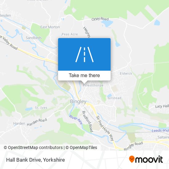 Hall Bank Drive map