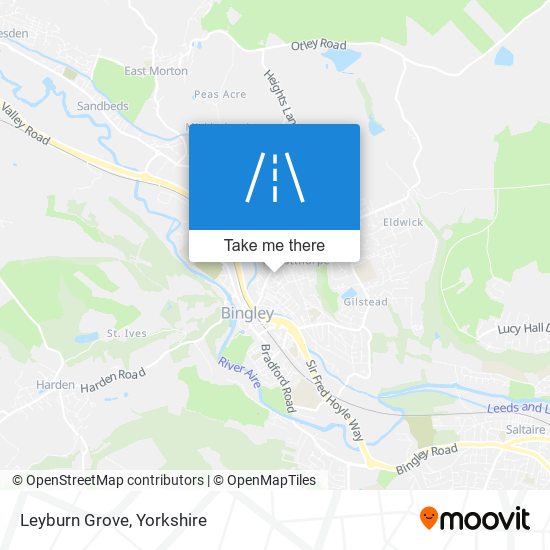 Leyburn Grove map