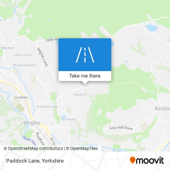 Paddock Lane map