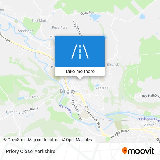 Priory Close map