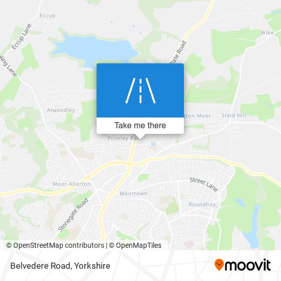 Belvedere Road map