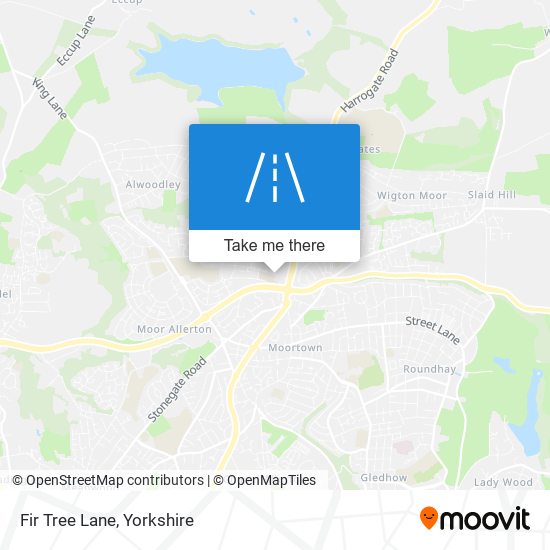 Fir Tree Lane map