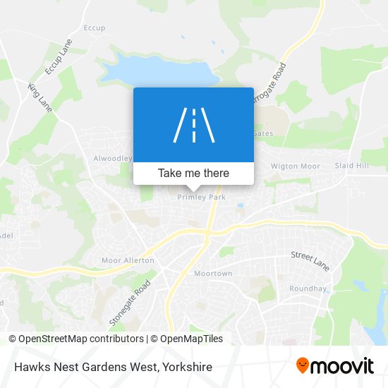 Hawks Nest Gardens West map