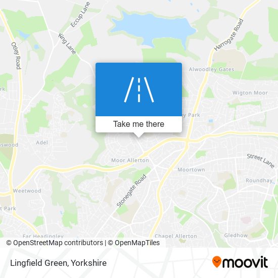 Lingfield Green map