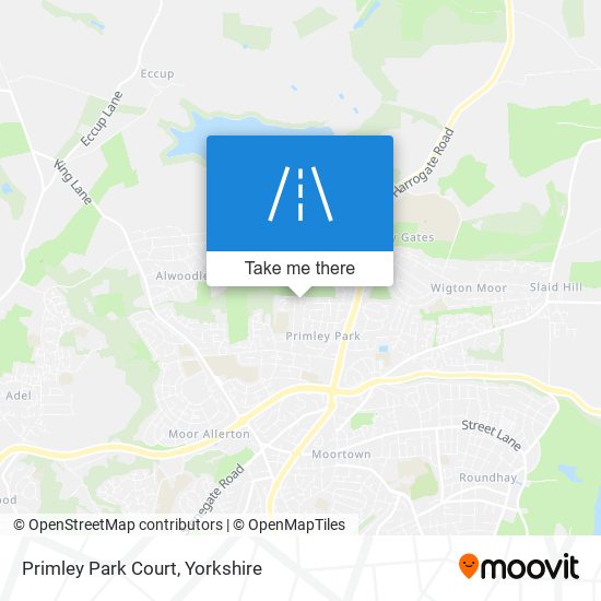 Primley Park Court map