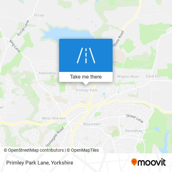 Primley Park Lane map