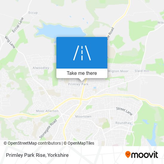Primley Park Rise map