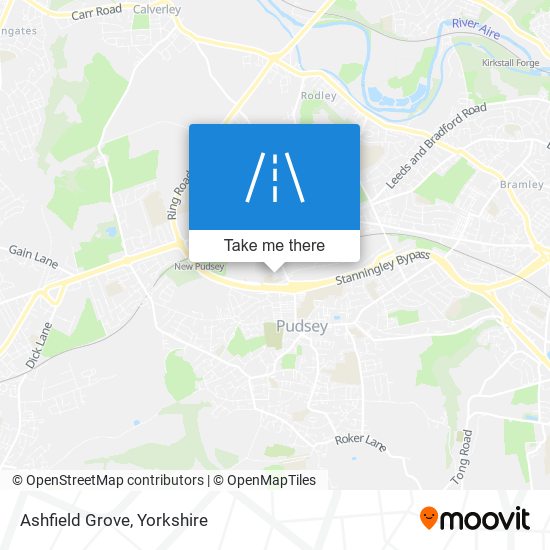 Ashfield Grove map