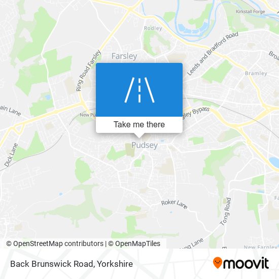Back Brunswick Road map
