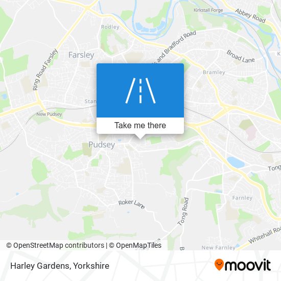 Harley Gardens map