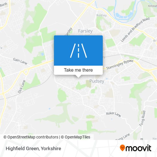 Highfield Green map