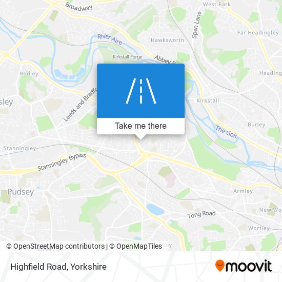Highfield Road map