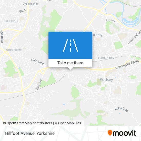 Hillfoot Avenue map