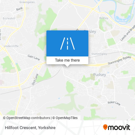 Hillfoot Crescent map