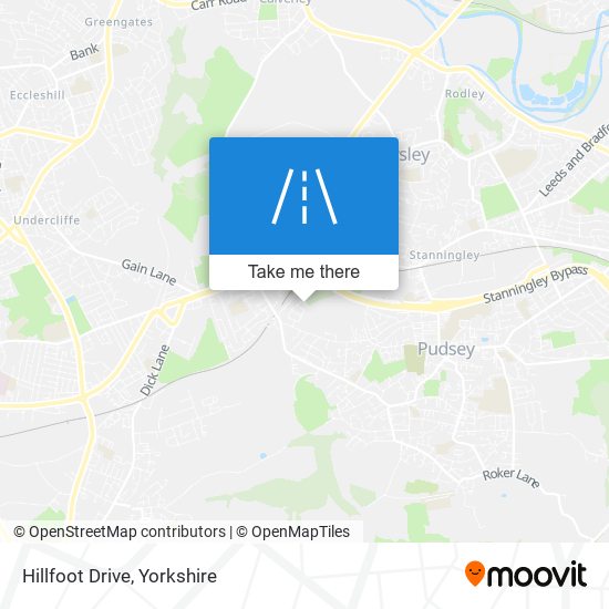 Hillfoot Drive map