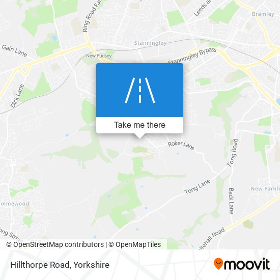 Hillthorpe Road map
