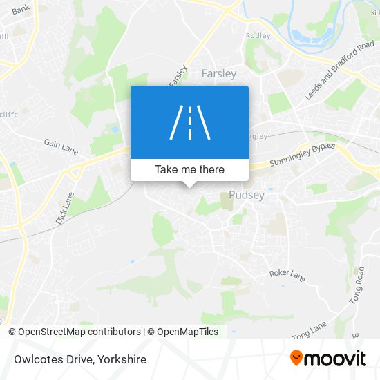 Owlcotes Drive map