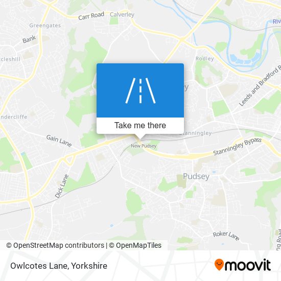 Owlcotes Lane map