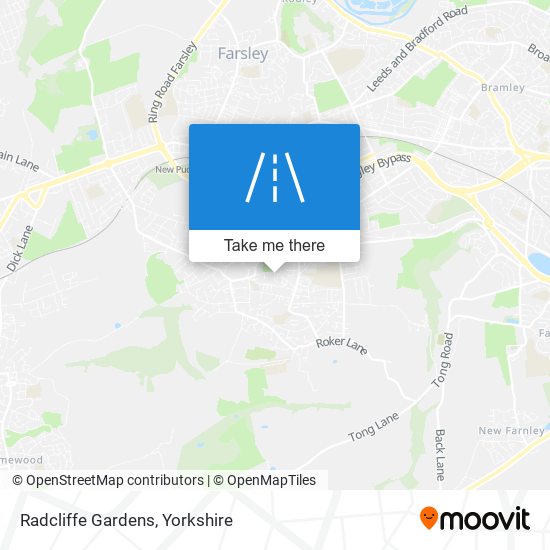 Radcliffe Gardens map
