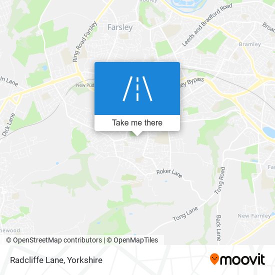 Radcliffe Lane map
